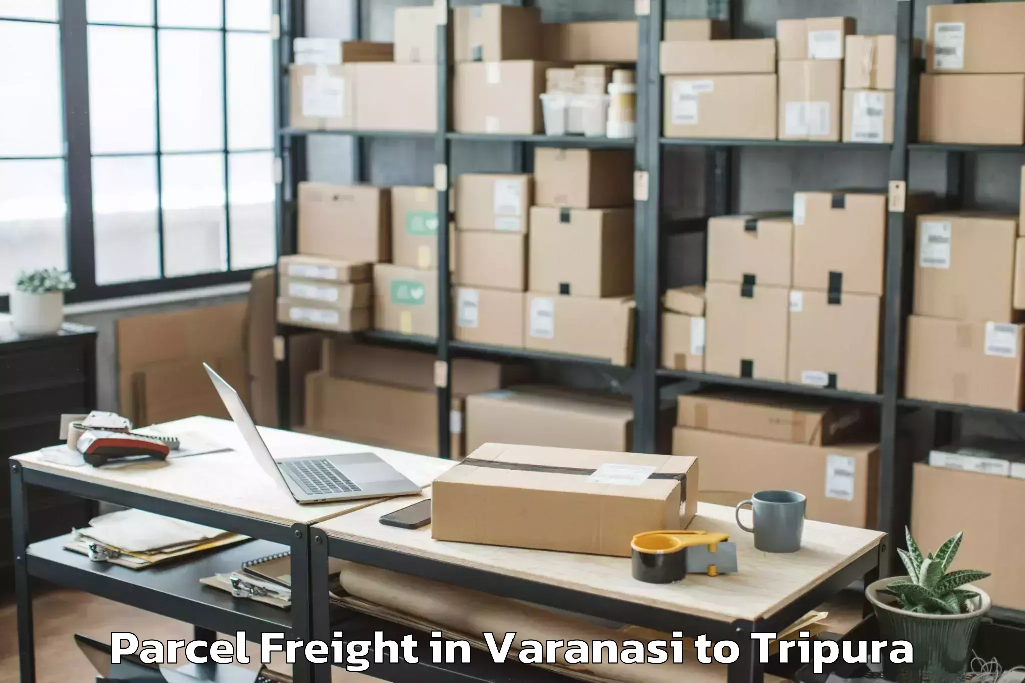 Quality Varanasi to Ambasa Parcel Freight